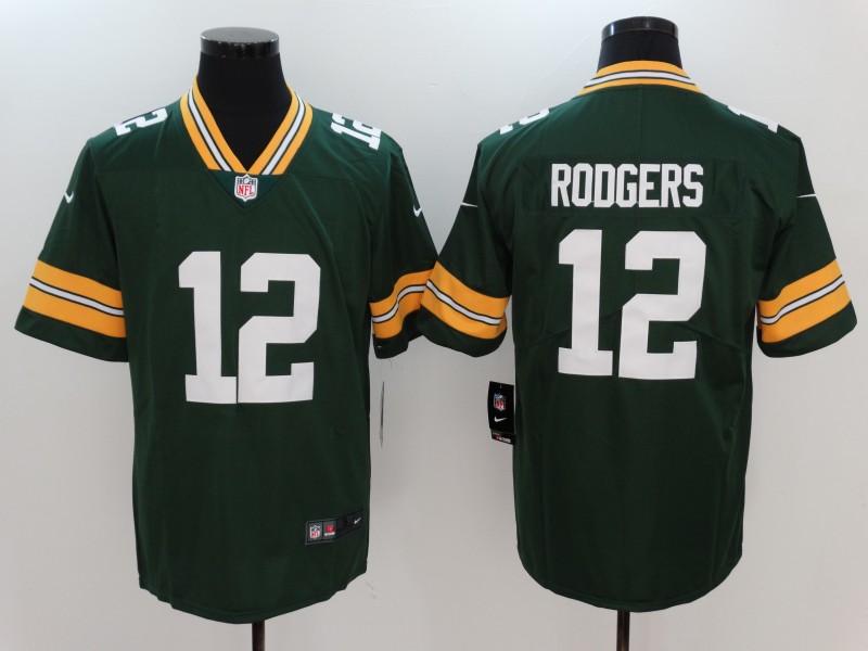 Men's Green Bay Packers #12 Aaron Rodgers Home Jersey